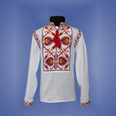 Embroidered shirt for boy "Fantastic Flower" 5